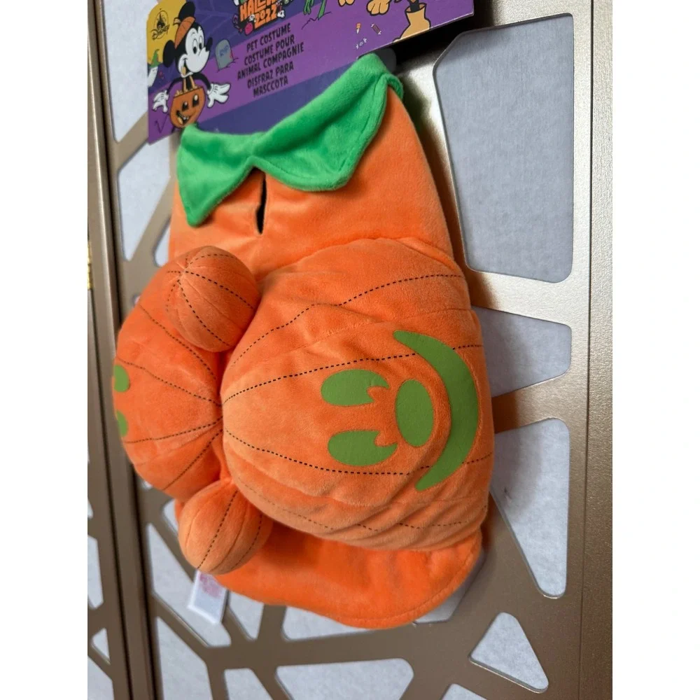 Disney Mickey Mouse Pumpkin Pet Costume Glow In The Dark Halloween Small S New
